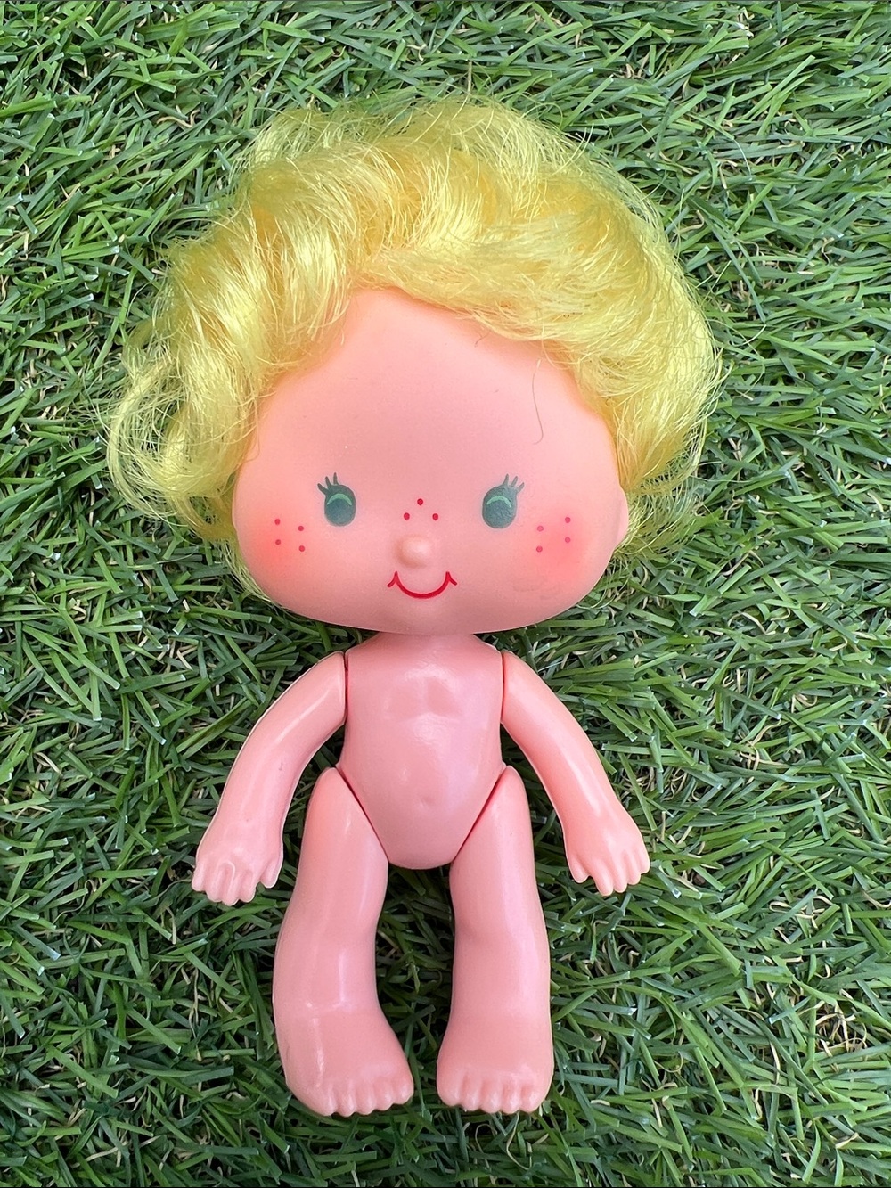 VINTAGE Strawberry Shortcake 1980s Butter Cookie doll with Jelly Bear pet Kenner - Picture 7 of 14